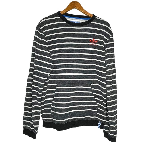 adidas Other - Adidas Vintage 90s Lightweight Striped Sweatshirt